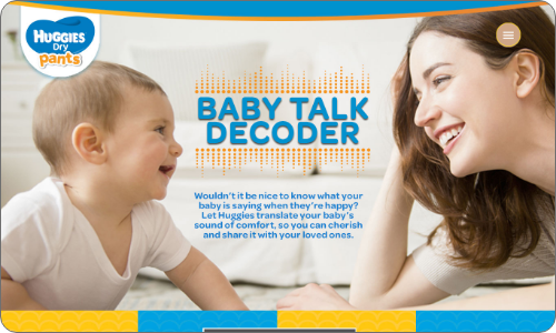 Huggies - Baby Talk Decoder — Microsite