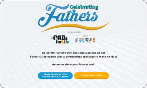 Mediacorp - Father's Day Celebrating