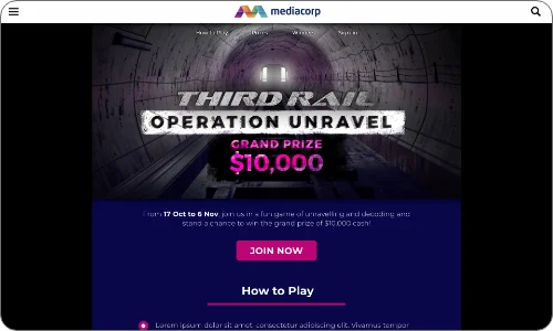 Mediacorp - Third Rail Operation Unravel